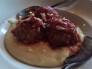 Meatballs and Polenta at Trattoria Zooma Restaurant Week 2016