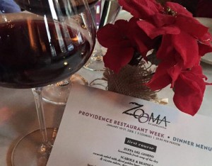 Trattoria Zooma 2016 Restaurant Week Menu