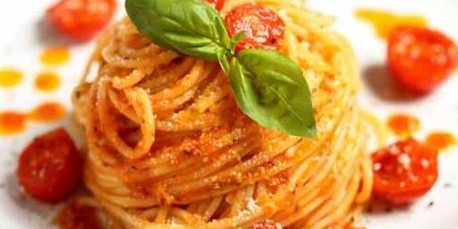 Piennolo Tomato over Spaghetti