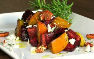 Roasted Candy Stripe and Yellow Beet Salad