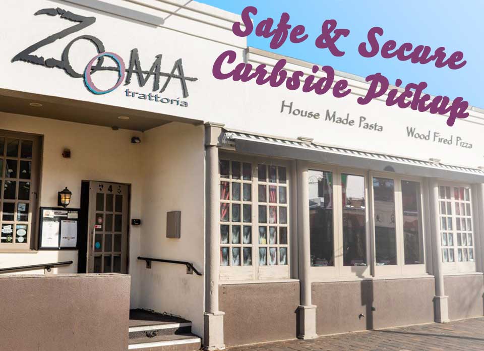 Safe and Secure Curbside Pick Up at Trattoria Zooma